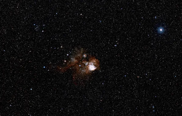 Stars, Nebula, Digitized Sky Survey, DSS2, H II Region, Emission Nebula, NGC 2467, Constellation of …