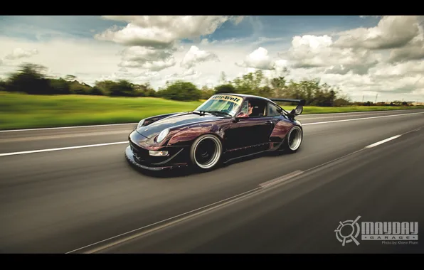 Скорость, трасса, 911, Porsche, turbo, порше