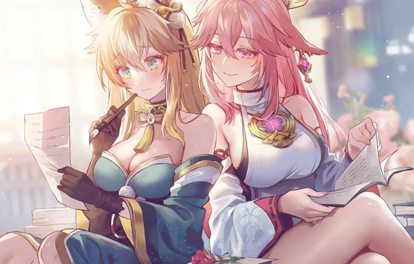 Hina, gadis kawaii, dampak genshin, yae miko genshin impact