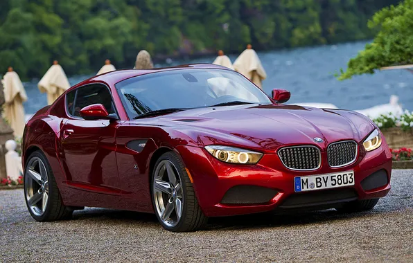 Картинка тюнинг, BMW, red, автомобиль, диски