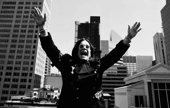 Радость, город, руки, крик, ozzy osbourne