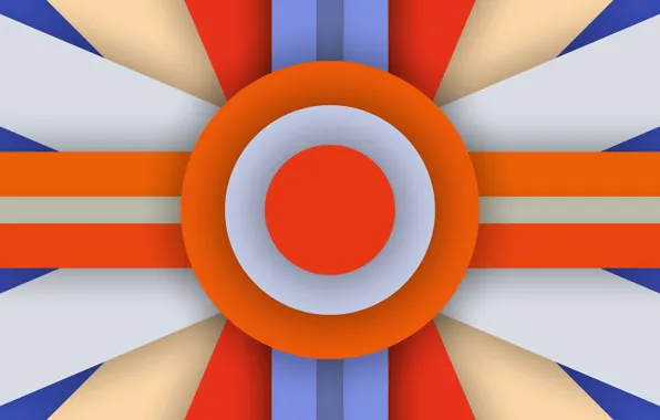 Картинка Orange, Android, Blue, Design, 5.0, Line, Colors, Lollipop