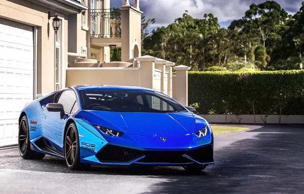 Картинка Lamborghini, blue, Huracan, pur