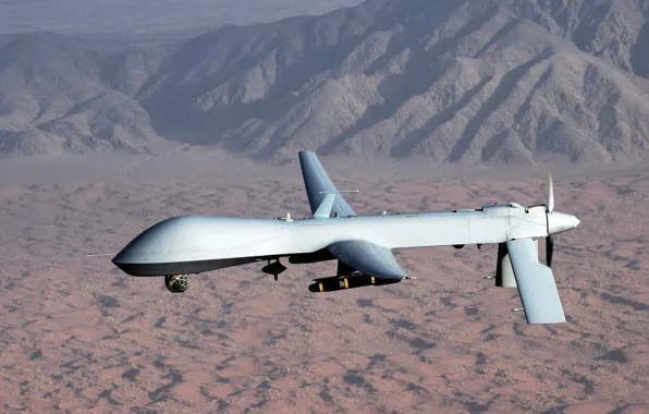Горы, Хищник, Predator, ВВС США, MQ-1, американский многоцелевой беспилотный летательный аппарат, General Atomics Aeronautical Systems