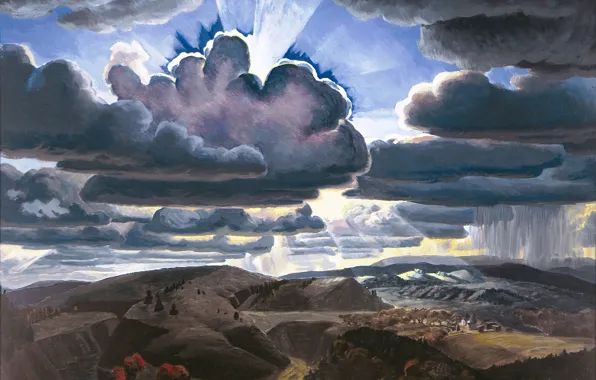 Charles Ephraim Burchfield, 1929-31, Sunburst