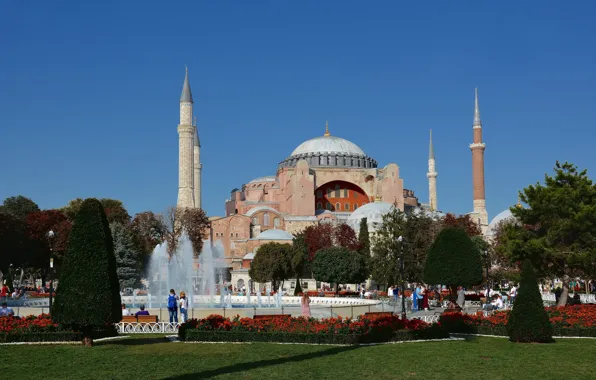 Картинка путешествие, Стамбул, Турция, Голубая мечеть