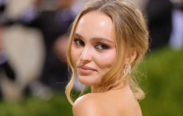 Взгляд, поза, модель, макияж, актриса, Лили-Роуз Депп, Lily-Rose Depp