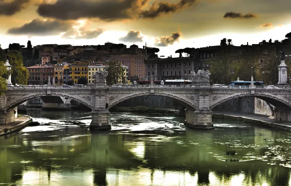 Картинка мост, рим, Ponte Vittorio