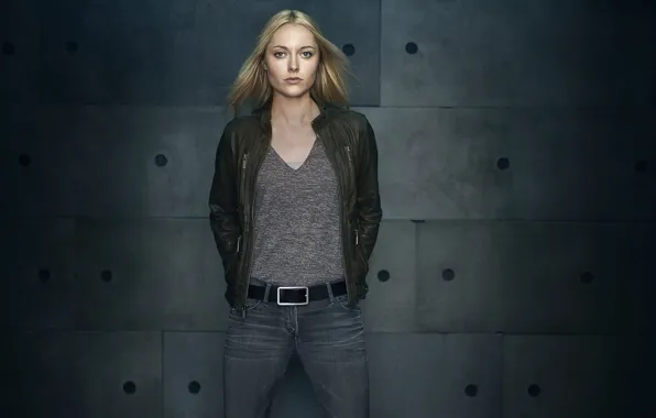 Jeans, blonde, actress, jacket, Georgina Haig