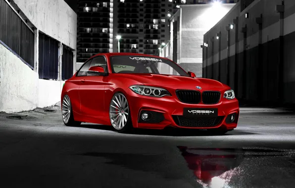 Бмв, BMW, перед, red, красная, front, 2 Series, 220d