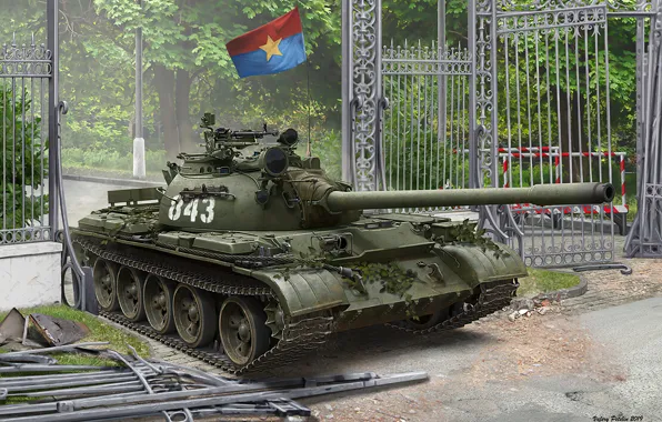Танк, СССР, средний, Валерий Петелин, война во Вьетнаме, Т-54 в Сайгоне, Северный Вьетнам