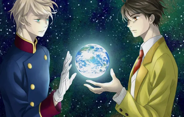 Аниме, Земля, парни, Aldnoah Zero, Альдноа зеро, Слейн Троярд, Кайзуко Инахо