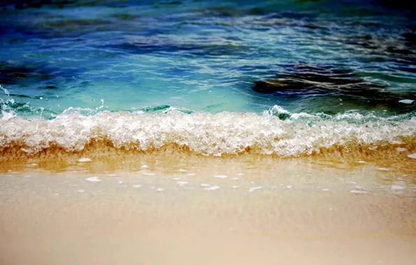 Картинка песок, море, волны, пляж, waves, beach, sea, sand