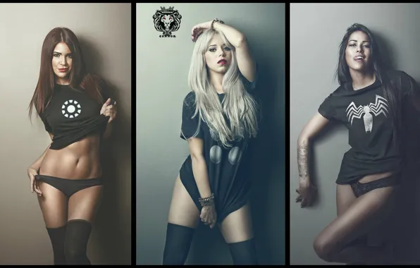 Girls, Tattoo, Panties, SuperGirls