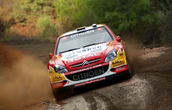 Картинка Ситроен, Citroen, Брызги, WRC, Rally, Ралли, Xsara, Sordo