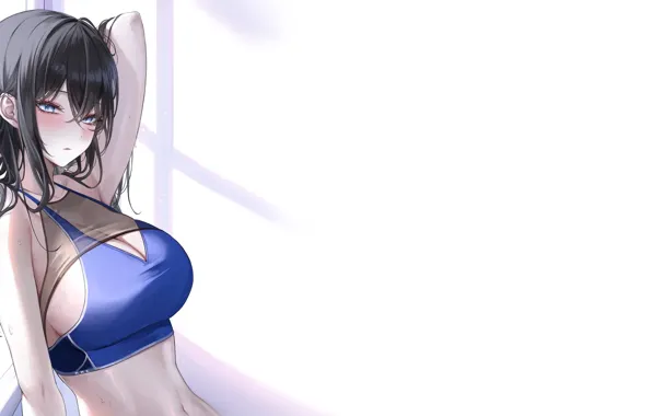 Girl, hot, wet, boobs, anime, pretty, breasts, big boobs