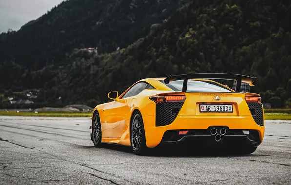 Картинка Lexus, orange, LFA, Lexus LFA