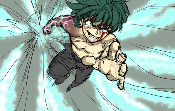 Арт, My Hero Academia, Boku No Hero Academia, Мидория Изуку, Моя Геройская Академия