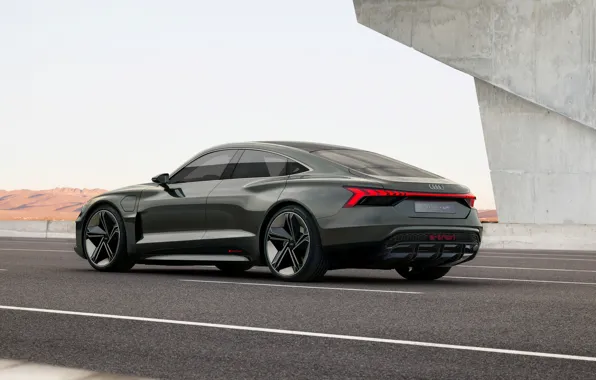 Картинка Audi, купе, шоссе, 2018, e-tron GT Concept, четырёхдверное