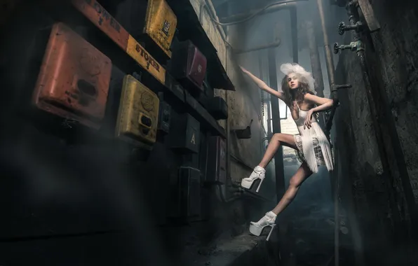 Девушка, фон, Fashion Boiler