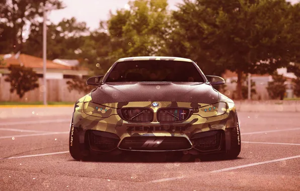 Тюнинг, мощь, камуфляж, tuning, power, экстерьер, обвес, BMW M4