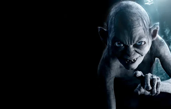 Картинка Голлум, Властелин колец, The Lord of the Rings, Gollum, Хоббит Нежданное путешествие, The Hobbit An …