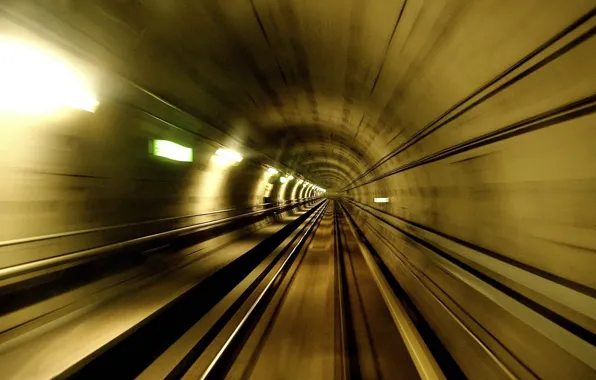 Картинка метро, скорость, туннель