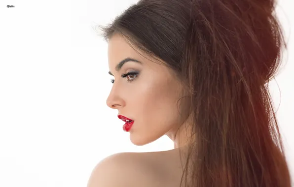 Картинка девушка, волосы, губы, Eugene Balin, Елизавета Киселева