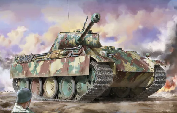 Танк, Panzerwaffe, Panther Ausf.G, Pz.V Panther, Wehrmacht