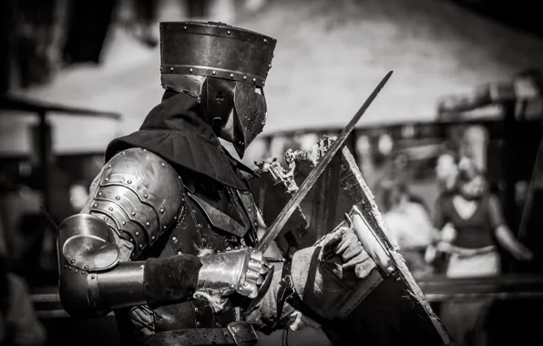 Картинка меч, доспехи, воин, шлем, щит