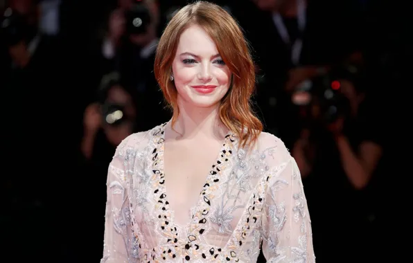Взгляд, улыбка, макияж, актриса, фотосессия, hair, Emma Stone, Эмма Стоун