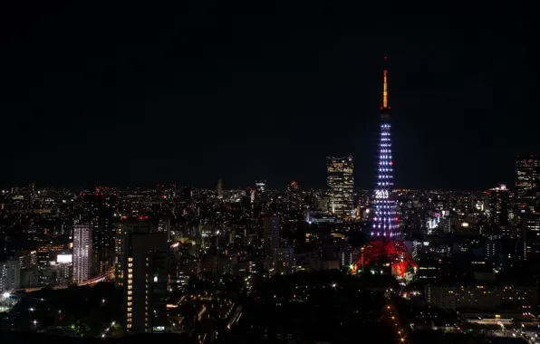 City, night, tokyo