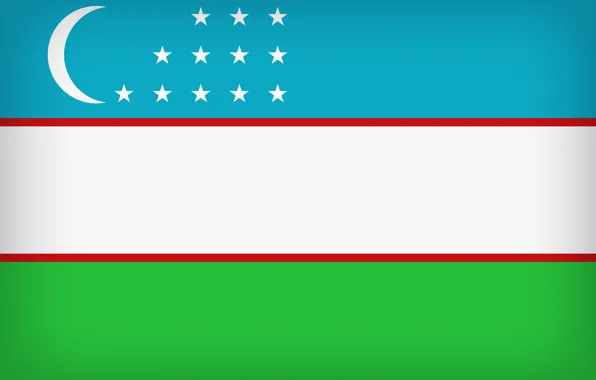 Flag, Uzbekistan, Flag Of Uzbekistan, Uzbekistan Large Flag, Uzbek