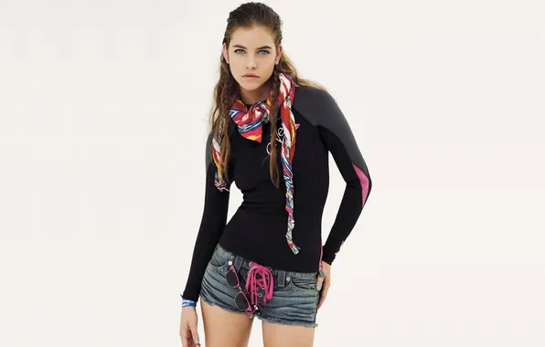 Стиль, модель, портрет, наряд, белый фон, красотка, Vogue, Barbara Palvin