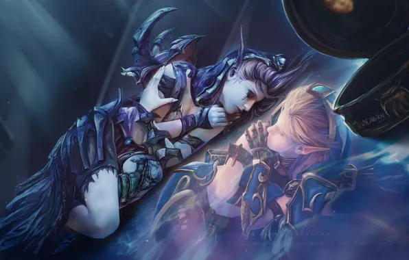 Девушка, эльф, фэнтези, Warcraft, Sylvanas Windrunner