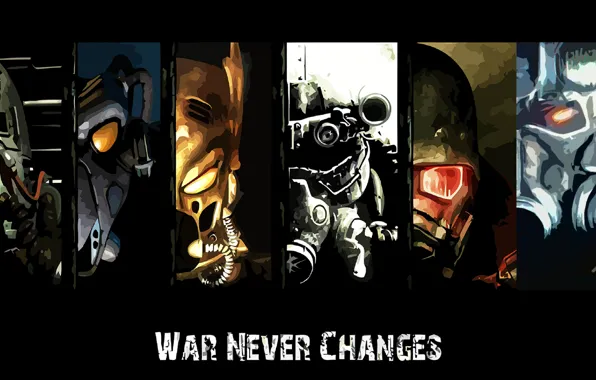 Fallout, Fallout 3, Fallout: New Vegas, Fallout 4, war never changes, Fallout 2