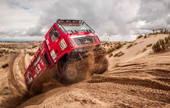 Песок, Спорт, Скорость, Грузовик, Гонка, Rally, Dakar, Дакар