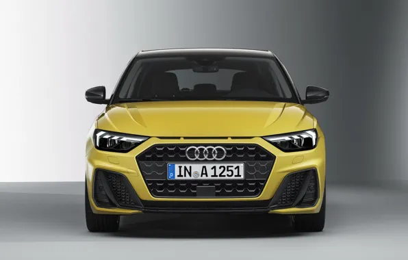 Вид спереди, 2018, Sportback, S-Line, Audi A1, 40 TFSI