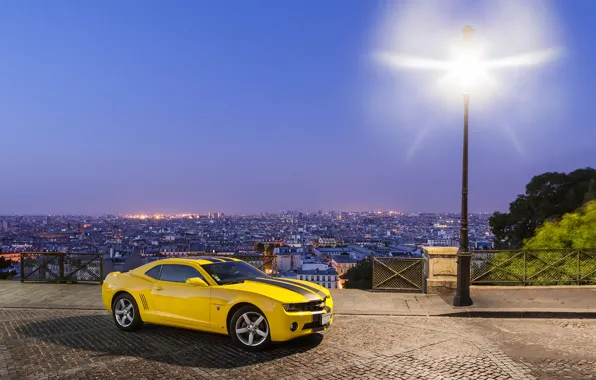 Картинка Chevrolet, Camaro, 2010, Yellow, Rally