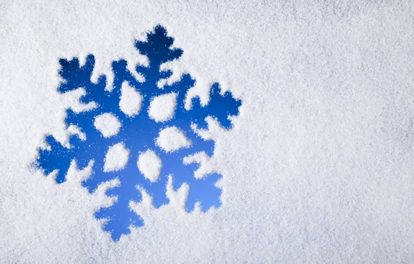 Картинка зима, снег, blue, снежинка, winter, snow