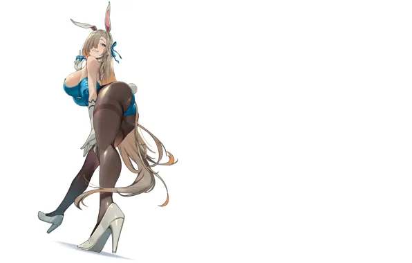 Girl, sexy, ass, long hair, anime, stockings, pretty, amazing