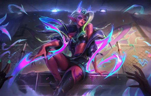Game, Art, League of Legends, Skin, LoL, Zyra, Game Art, Street Demon