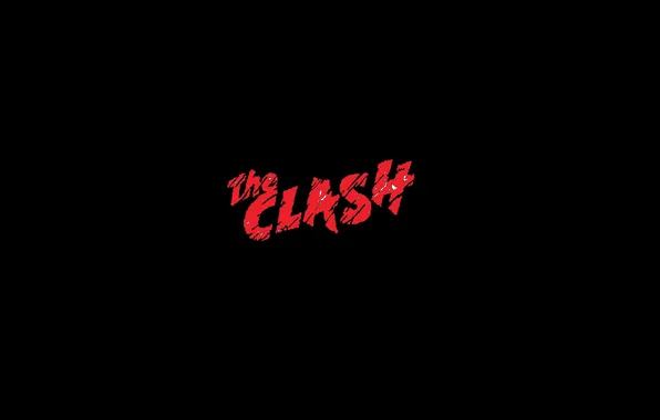 Музыка, логотип, группа, черный фон, The Clash