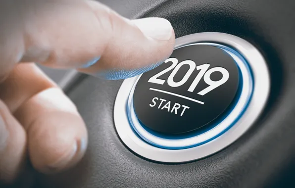 Картинка кнопка, Новый год, 2019