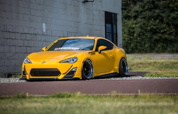 Картинка yellow, scion, fr-s