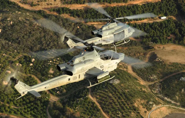 Картинка вертолеты, Viper, Venom, Bell UH-1Y, Bell AH-1Z, «Вайпер»