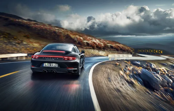 Картинка 911, Porsche, поворот, порше, Targa, тарга