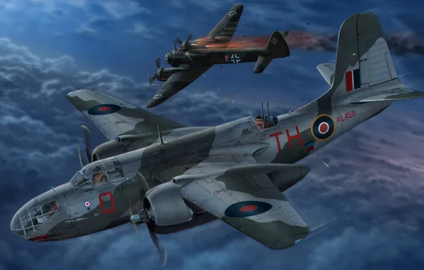 Douglas, RAF, ночной истребитель, торпедоносец, Havoc, A-20, Королевские военно-воздушные силы Великобритании, DB-7B