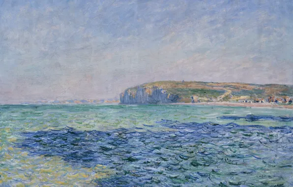 Картинка пейзаж, картина, Клод Моне, Тени на Море в Пурвиле