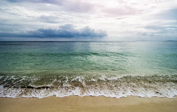 Картинка песок, море, волны, пляж, лето, summer, beach, sea